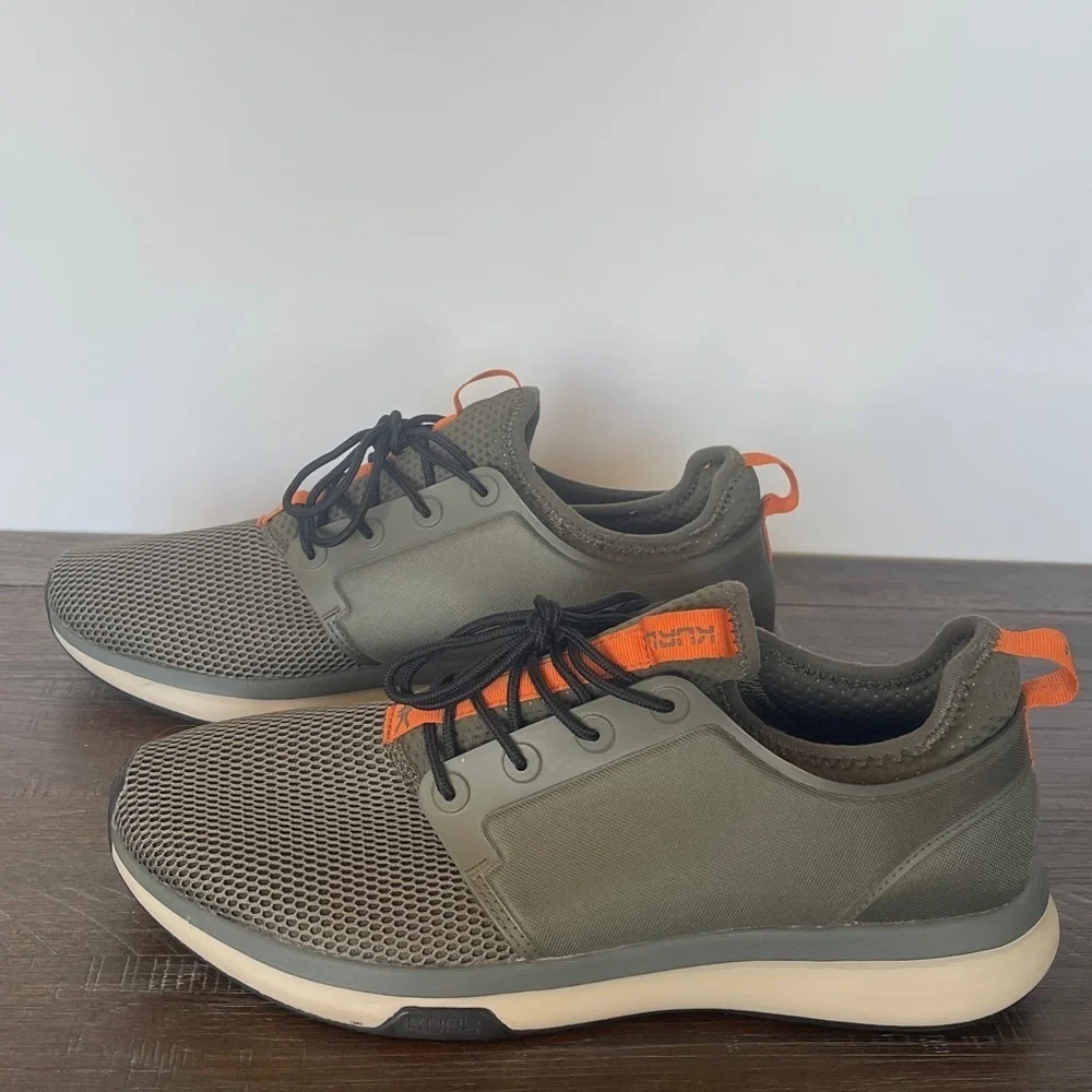 KURU Men's Atom Sneakers Size 12.5 Gray Kurucloud Athletic Comfort Running EUC